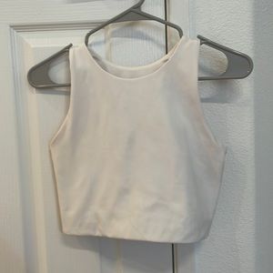 Girlfriend Collective Ivory Dylan Tank Bra Size Medium